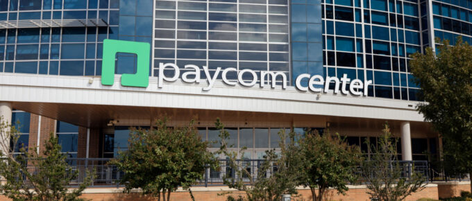 Paycom Center in downtown Oklahoma City, Oklahoma, USA.
