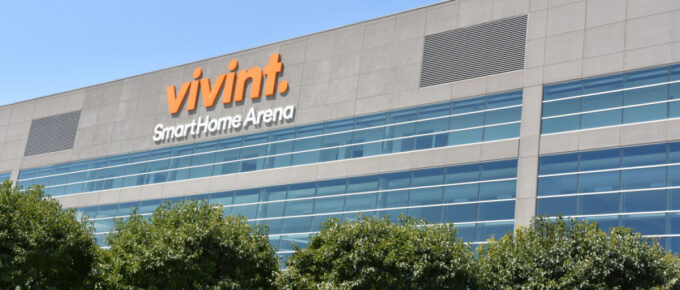 Vivint Smart Home Arena in Salt Lake City, Utah, USA, the home of the Utah Jazz of the National Basketball Association.