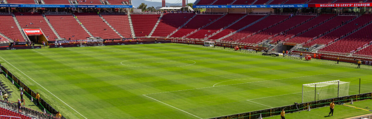 A general view of the Levi's Stadium before a football game in Santa Clara, California, USA.