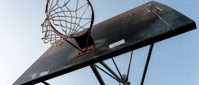 Worm's eye view photography of basketball hoop.