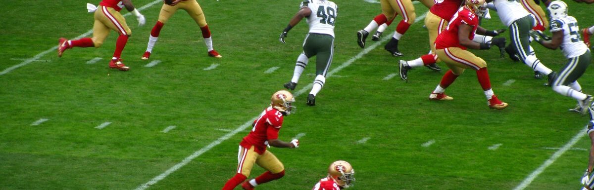 A photo of San Francisco 49ers versus NY Jets.