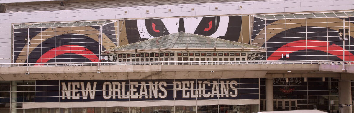 Smoothie King Center home of NBA's New Orleans Pelicans in New Orleans, Louisiana, USA.