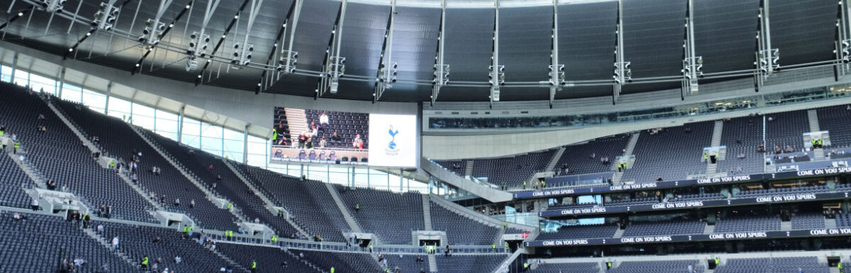 Tottenham Hotspur Stadium in London, England during daytime.