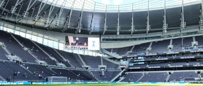 Tottenham Hotspur Stadium in London, England during daytime.