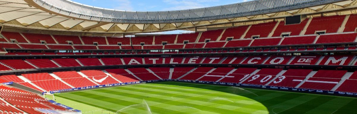 Metropolitano, the home stadium of Atletico Madrid since 2017 in Madrid, Spain.