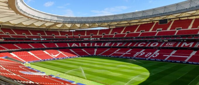 Metropolitano, the home stadium of Atletico Madrid since 2017 in Madrid, Spain.