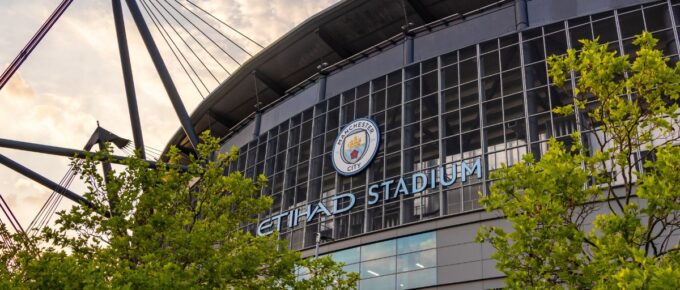 Etihad football stadium, the home of Manchester City, Manchester, United Kingdom.