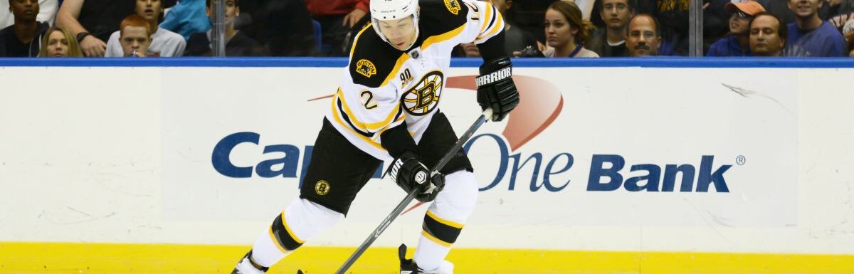 Boston Bruins forward Jarome Iginla handles the puck during a game against the New York Islanders at Nassau Coliseum.