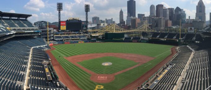 PNC Park Home of the Pirates in Pittsburgh, Pennsylvania, United States.