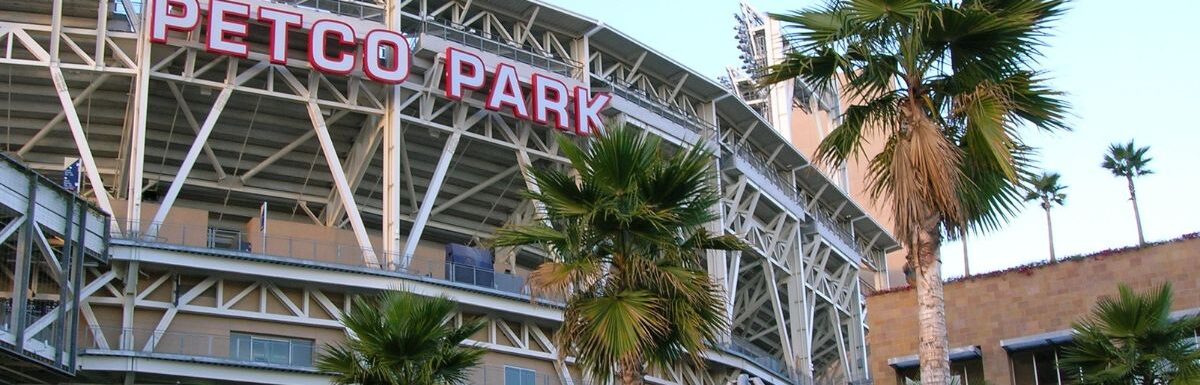 In front of Petco Park, San Diego, California, USA.