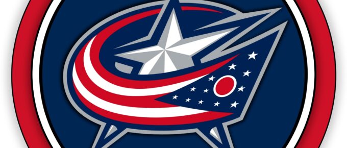 The Columbus Blue Jackets logo, the ice hockey team based in Columbus, Ohio.