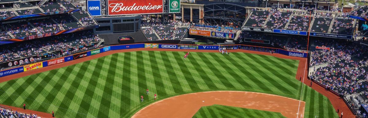 Citi Field stadium is located in Flushing Meadows Corona Park and is home of the New York Mets.