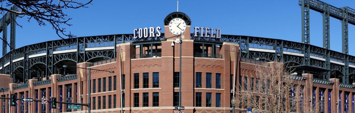 Outside the Coors Field in Denver, Colorado, USA.