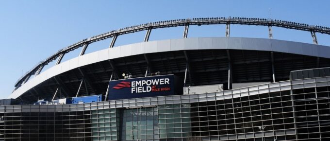 Front view of the Empower Field in Denver, Colorado, USA.