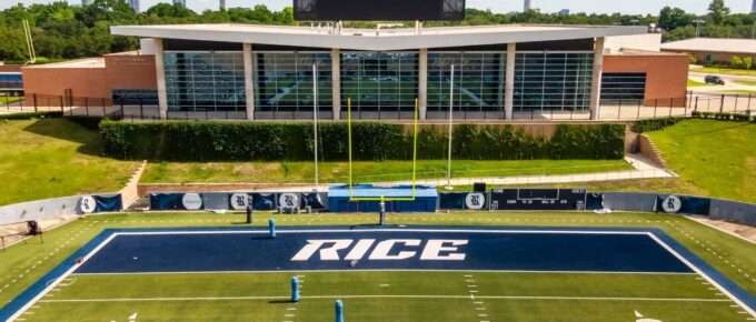 Rice Stadium is located on the Rice University campus in Houston, Texas, USA.