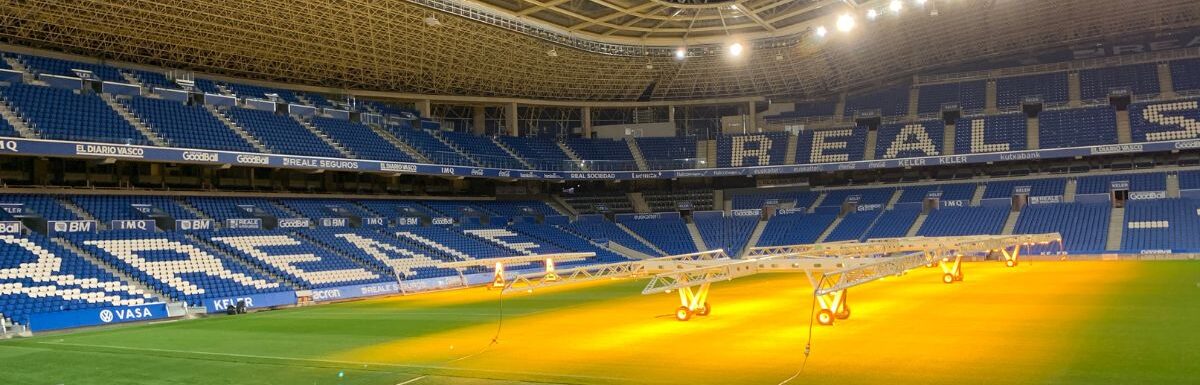 Anoeta football stadium the home of the Royal Society of San Sebastian.