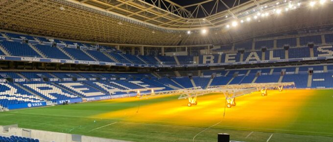 Anoeta football stadium the home of the Royal Society of San Sebastian.