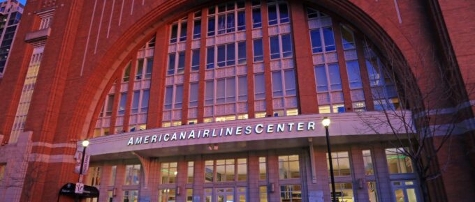 The American Airlines Center in Dallas, Texas, USA.