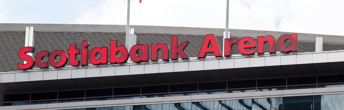 The Scotiabank Arena, former Air Canada Centre, the home of the Toronto Raptors.