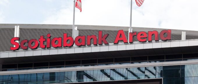 The Scotiabank Arena, former Air Canada Centre, the home of the Toronto Raptors.