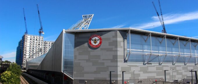 Brentford F.C. new football stadium, in West London.