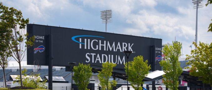 Highmark Stadium signage.