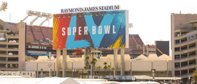 Outside the Raymond James Stadium in Tampa, Florida, USA.