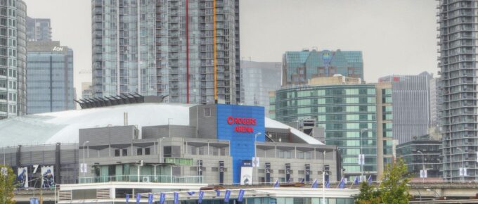 The Rogers Arena in Vancouver, British Columbia, Canada.
