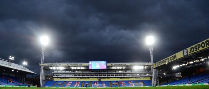 Premier League game between Crystal Palace and Tottenham Hotspur at Selhurst Park.