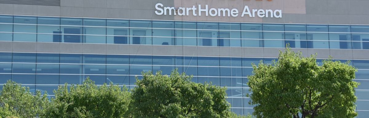 Outside the Vivint Smart Home Arena in Salt Lake City, Utah, USA.