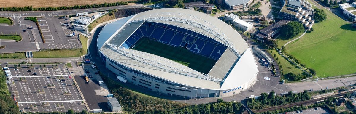 Amex stadium from the air.