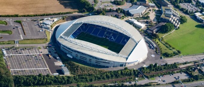 Amex stadium from the air.