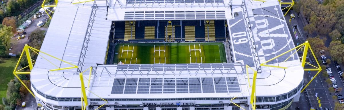 Signal Iduna Park in Dortmund, Germany, the home of Borussia Dortmund.