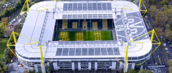 Signal Iduna Park in Dortmund, Germany, the home of Borussia Dortmund.